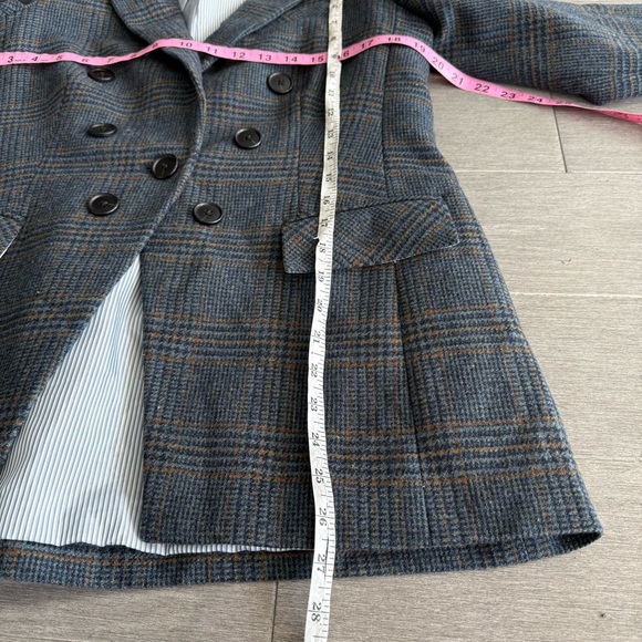 Veronica Beard Yareli Dickey Jacket in Navy Multi Size 4 Plaid Jacket Academia - Picture 14 of 16